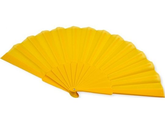 Складной ручной веер Maestral в бумажной коробке, желтый, арт. 019069403