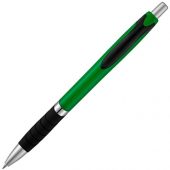 Однотонная шариковая ручка Turbo с резиновой накладкой, черный, арт. 018955103