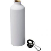 Матовая спортивная бутылка Pacific объемом 770 мл с карабином, белый, арт. 019067003