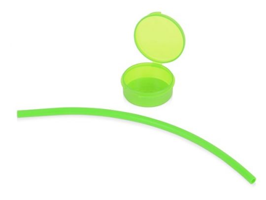 Силиконовая трубочка Fresh в пластиковом кейсе, зеленое яблоко, арт. 019065503