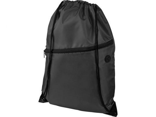 Рюкзак Oriole на молнии со шнурком, черный, арт. 019017103