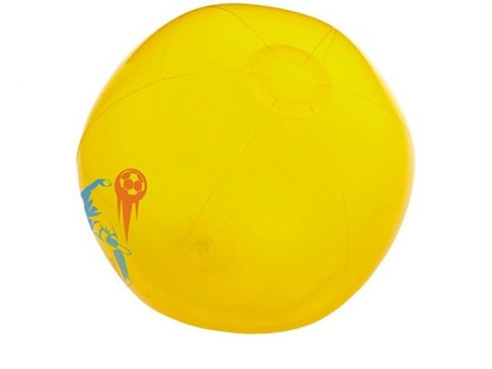 Мяч пляжный Ibiza, желтый прозрачный, арт. 019064003