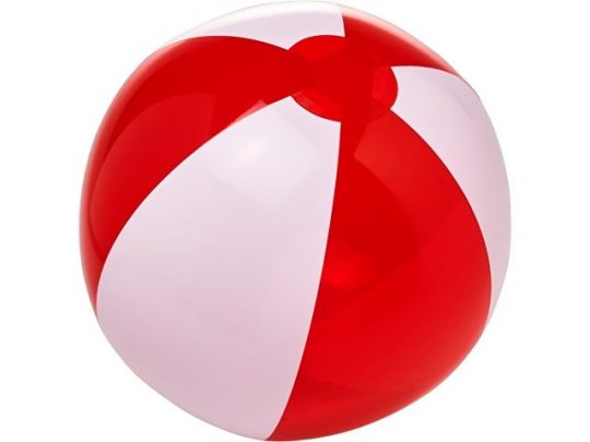 Пляжный надувной мяч Bondi, красный/белый, арт. 019064703
