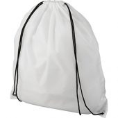 Рюкзак со шнурком Oriole из переработанного ПЭТ, белый, арт. 018954203