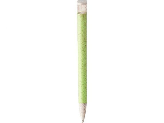 Шариковая ручка и держатель для телефона Medan из пшеничной соломы, зеленое яблоко (черные чернила), арт. 019034903