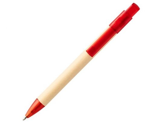 Шариковая ручка Safi из бумаги вторичной переработки, красный (синие чернила), арт. 019036503