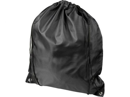 Рюкзак со шнурком Oriole из переработанного ПЭТ, черный, арт. 018953903