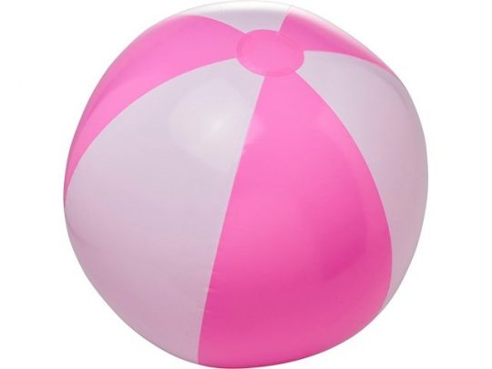 Непрозрачный пляжный мяч Bora, розовый/белый, арт. 019070903