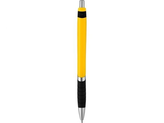 Однотонная шариковая ручка Turbo с резиновой накладкой, черный, арт. 018954903