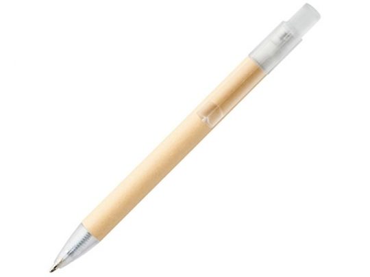 Шариковая ручка Safi из бумаги вторичной переработки,  прозрачный (черные чернила), арт. 019037303