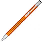 Кнопочная шариковая ручка Moneta из анодированного алюминия, оранжевый, арт. 019020203
