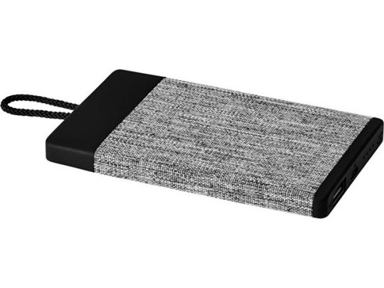 Портативное зарядное устройство Weave на 4000 мАч с тканевым покрытием, черный, арт. 019018003