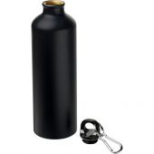 Матовая спортивная бутылка Pacific объемом 770 мл с карабином, черный, арт. 019066903