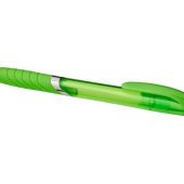 Шариковая полупрозрачная ручка Turbo с резиновой накладкой, лайм, арт. 018957103