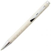 Шариковая ручка Tual из пшеничной соломы с кнопочным механизмом, cream (синие чернила), арт. 019035203