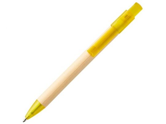 Шариковая ручка Safi из бумаги вторичной переработки, желтый (черные чернила), арт. 019036103