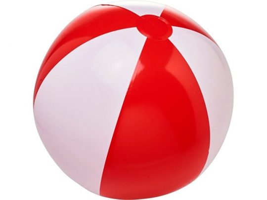Непрозрачный пляжный мяч Bora, красный/белый, арт. 019070703