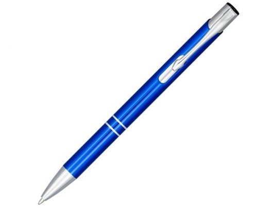 Кнопочная шариковая ручка Moneta из анодированного алюминия, cиний, арт. 019020403