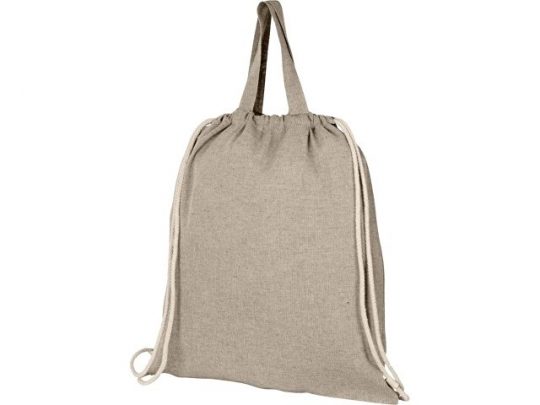 Рюкзак со шнурком Pheebs из 150 г/м² переработанного хлопка, натуральный, арт. 019015003