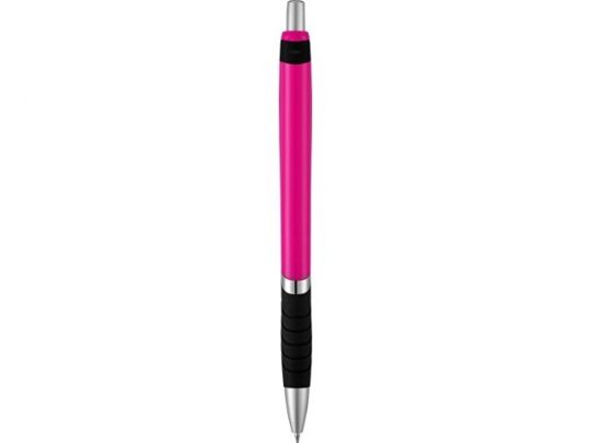 Однотонная шариковая ручка Turbo с резиновой накладкой, фуксия, арт. 018954803
