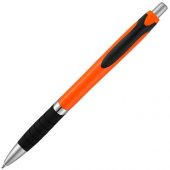 Однотонная шариковая ручка Turbo с резиновой накладкой, черный, арт. 018955003