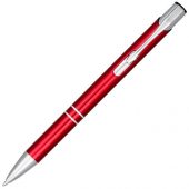 Кнопочная шариковая ручка Moneta из анодированного алюминия, красный, арт. 019019803