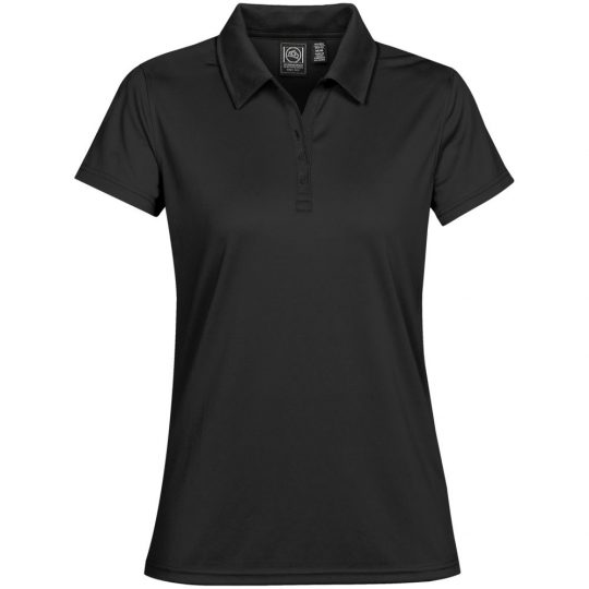 Рубашка поло женская Eclipse H2X-Dry черная, размер S