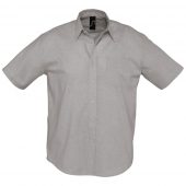 Рубашка мужская с коротким рукавом BRISBANE серая, размер M