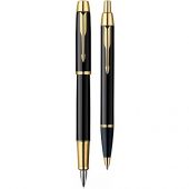 Набор Parker IM Core Black GT: ручка шариковая, ручка перьевая, арт. 019184103