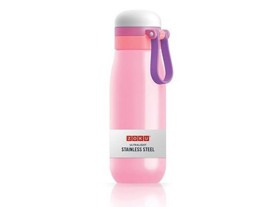 Бутылка вакуумная из нержавеющей стали 500 мл розовая, арт. 019189703