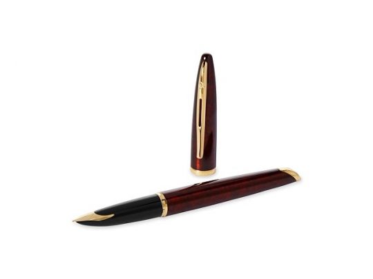 Ручка перьевая Waterman Carene Amber GT F, коричневый/золотистый, арт. 019215603