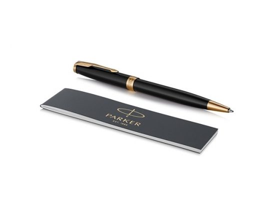 Ручка шариковая Parker Sonnet Core Black Lacquer GT, черный/золотистый, арт. 019180203