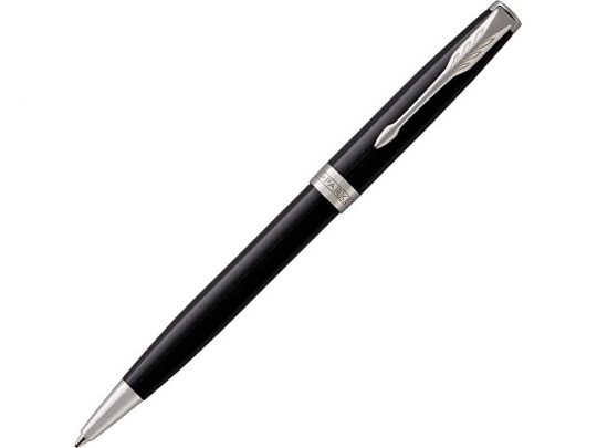 Ручка шариковая Parker Sonnet Core Black Lacquer CT, черный/серебристый, арт. 019180403