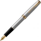 Ручка перьевая Parker Sonnet Core Stainless Steel GT, серебристый/золотистый, арт. 019180103