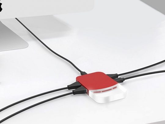 USB хаб Mini iLO Hub, красный, арт. 019217003