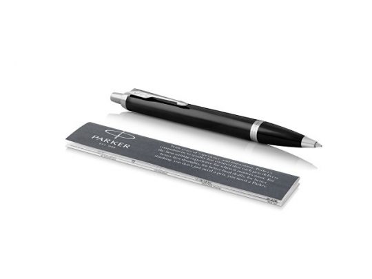 Ручка шариковая Parker IM Core Black CT, черный/серебристый, арт. 019178003