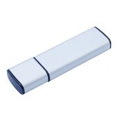 USB-флешка металлическая на 512 Mb с колпачком, серебро (512Mb), арт. 019287103