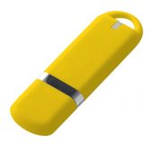 USB-флешка на 4 ГБ с покрытием soft-touch, жёлтый (4Gb), арт. 019295203