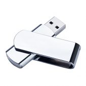 USB-флешка металлическая поворотная на 64 ГБ 3.0, глянец (64Gb), арт. 019300003