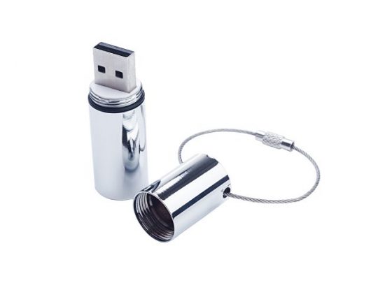USB-флешка на 2 ГБ,  серебро (2Gb), арт. 019310103