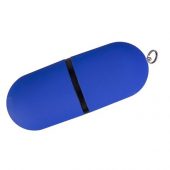 USB-флешка на 2 ГБ, с покрытием soft-touch, синий (2Gb), арт. 019290103