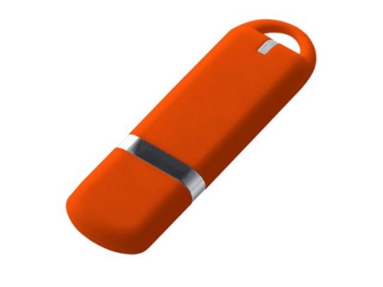 USB-флешка на 16 ГБ 3.0 USB, с покрытием soft-touch, оранжевый (16Gb), арт. 019292503