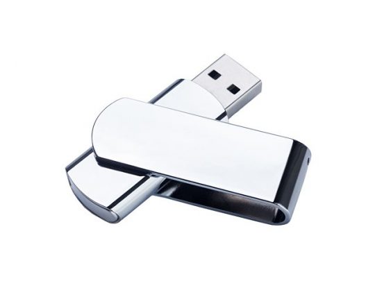 USB-флешка металлическая поворотная на 16 ГБ 3.0, глянец (16Gb), арт. 019300303
