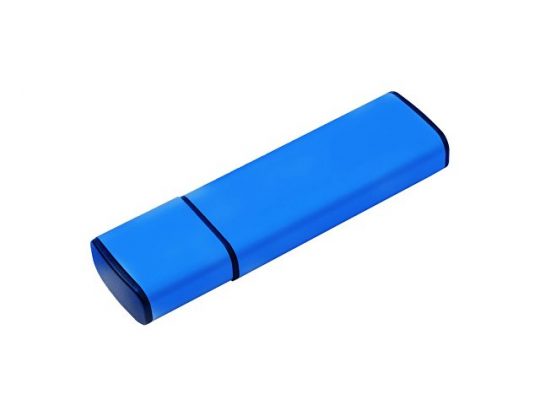 USB-флешка металлическая на 512 Mb с колпачком, синий (512Mb), арт. 019288503
