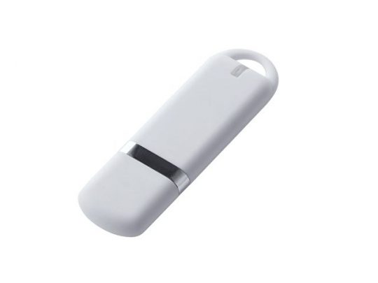 USB-флешка на 32 ГБ с покрытием soft-touch, белый (32Gb), арт. 019296003