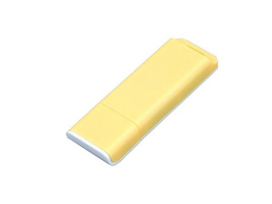 Флешка 3.0 прямоугольной формы, оригинальный дизайн, двухцветный корпус, 128 Гб, желтый/белый (128Gb), арт. 019325103