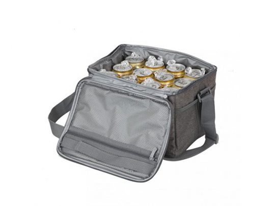 Изотермическая сумка-холодильник на 12 банок 0,5л, серый, арт. 019343403