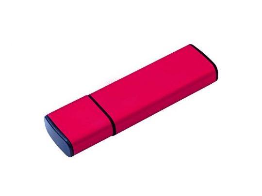 USB-флешка металлическая на 16ГБ с колпачком, красный (16Gb), арт. 019287903