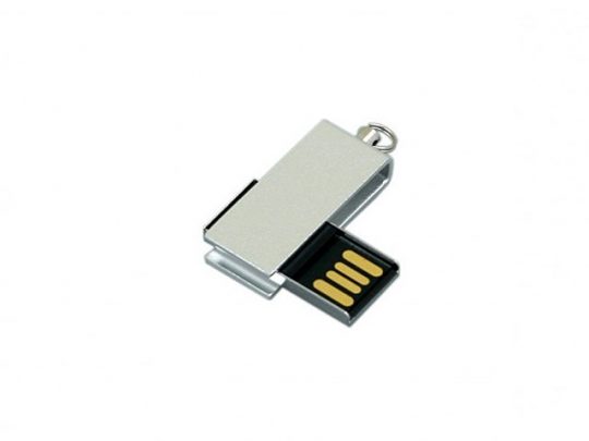 Флешка с мини чипом, минимальный размер, цветной  корпус, 8 Гб, серебристый (8Gb), арт. 019283303