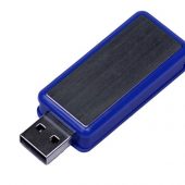 USB-флешка промо на 16 Гб прямоугольной формы, выдвижной механизм, синий (16Gb), арт. 019401303